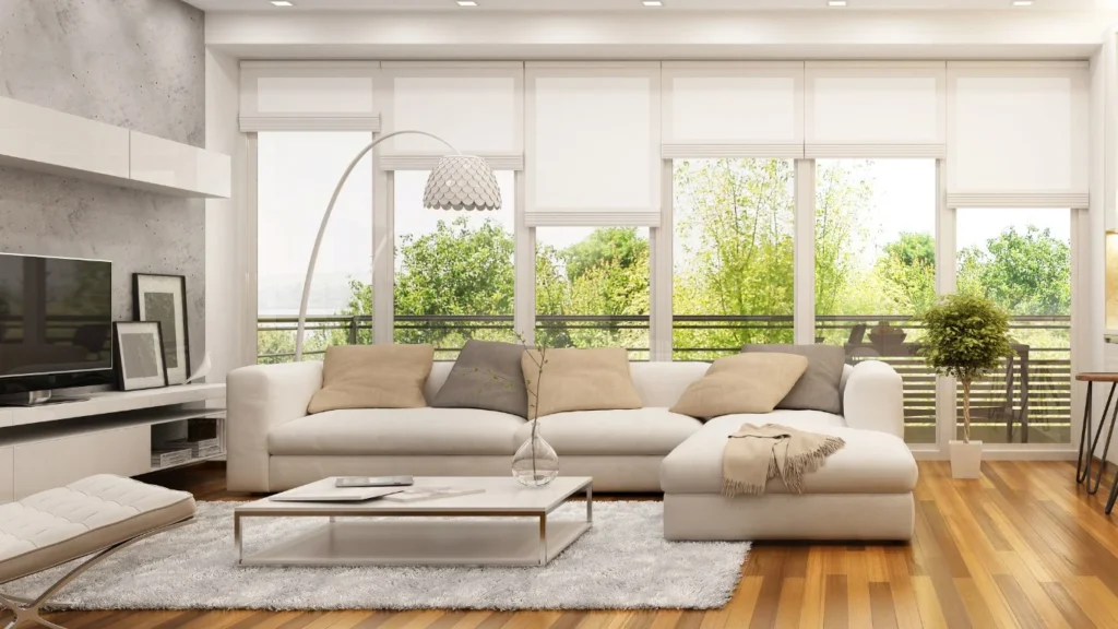 Automatic Window blinds by Lutron. Installed by Heritage Electrical Automation
